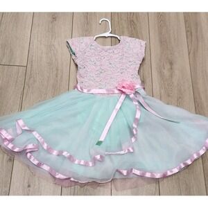 Revolution Dancewear WHEN YOU BELIEVE RC21678 Dress Leotard Chiffon Size LC‎